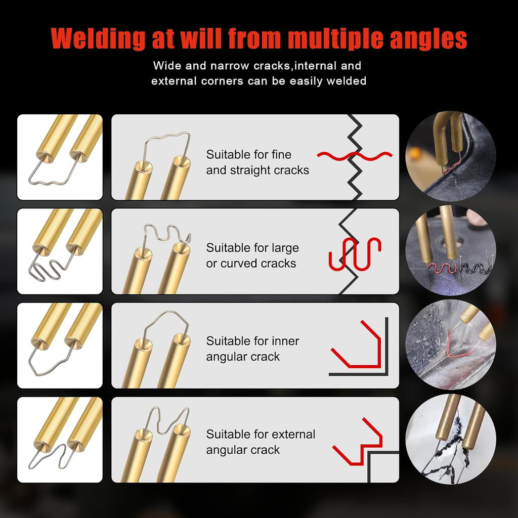 ATOLS Plastic Welder, 1000PCS Staples, Plastic Welding Kit, Hot Stapler Kit, Plastic Welder Gun Kit, Car Bumper Repair Kit, Plastic Repair Kit