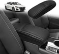 Muslogy Center Console Armrest Cover Compatible with Nissan 2019-2025 Altima Accessories Comfort Armrest Pad Arm Rest Cushion Vegan Leather Protector Black Regular Thick