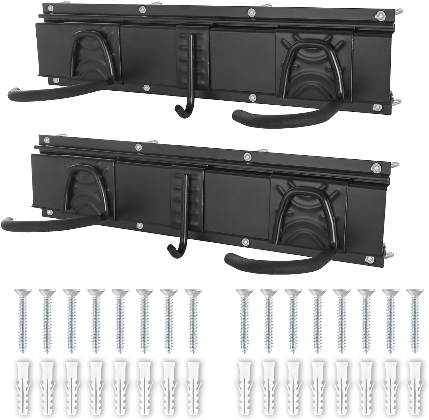 Bike Storage Rack Wall Mount Garage Hanger for 3 Bicycles & 2 Helmets, Adjustable Bike Rack Holds Up to 200Lbs