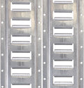 US Cargo Control E-Track, Made in USA, 12 Gauge Steel 5 FT Galvanized Rails (2-Pack) - Horizontal E-Track Rails for Trailers, Garages, Cargo Vans - 6,000 Pounds Break Strength Per Slot