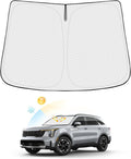 Windshield Sun Shade for Kia Sorento 2021-2025 2026 Accessories Thicken 6-Layer Front Window Sunshade Cover Sun Visor Protector Foldable Block UV Rays Keep Vehicle Cool
