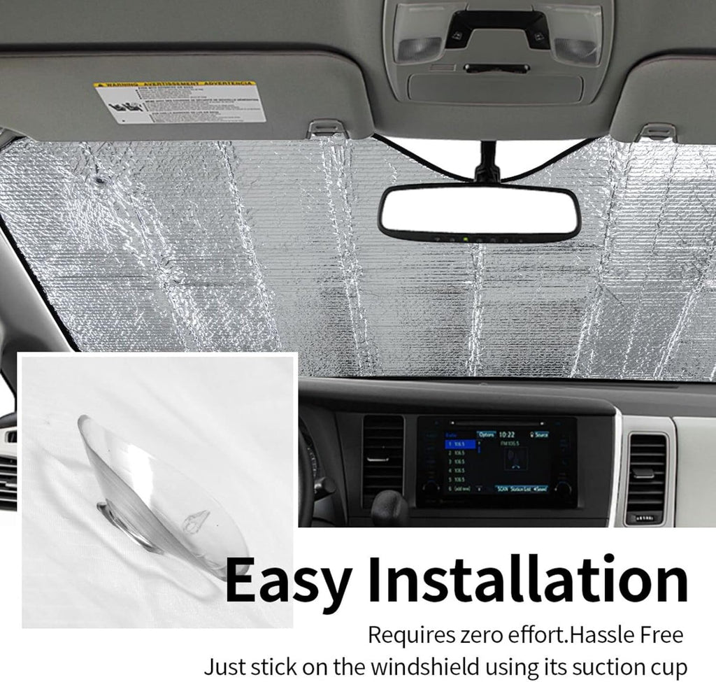 Dragonfly Car Windshield Sunshade Front Window Sun Visor Protector Foldable Shield Cover for Truck SUV