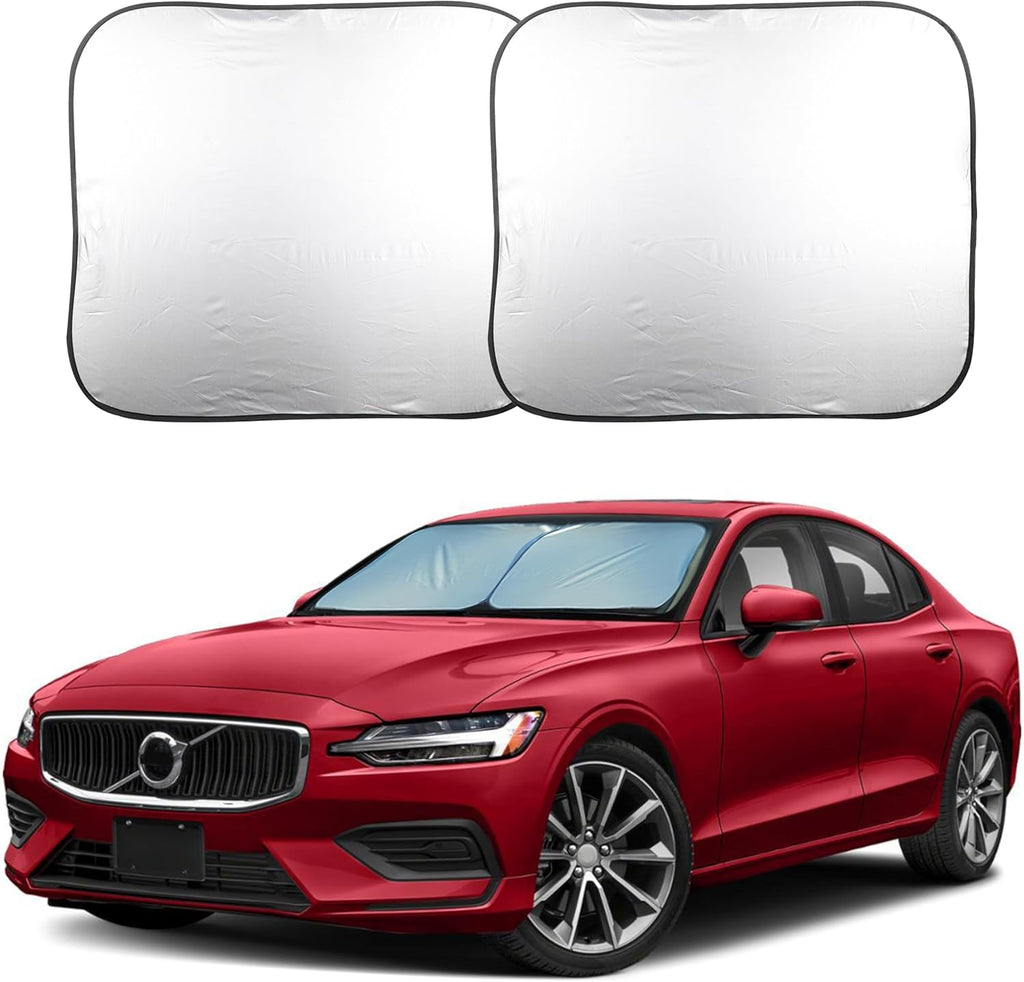 EcoNour Car Windshield Sun Shade Foldable | Front Windshield Shade for Sun, Heat and UV Rays | Sunshade for Car Front Window and Interior Sun Protection | Medium (31 * 28 inches)