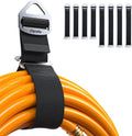 8 Pack One Hand Operation [1s Tighten by Gravity] Adjustable Extension Cord Organizer Holder, Hose Rope Storage Straps Wrap for RV Shed Workshop Garage Organization, Gadgets Tools Gifts for Dad Men