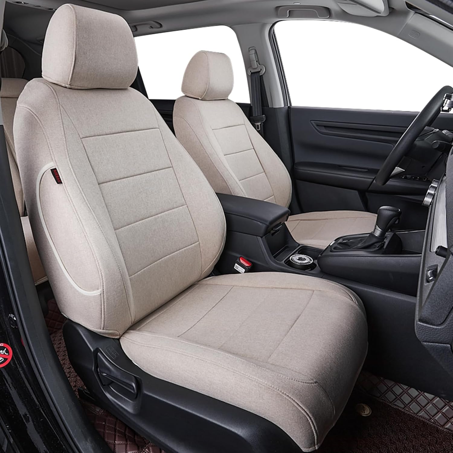 coverdream Custom Seat Covers Compatible with Select Honda CRV 2015 2016 Models (Beige,Full Set)