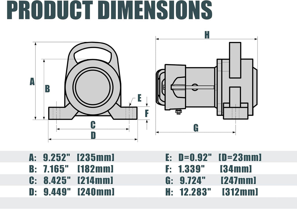 Dump Truck Vibrator Replacement for Clean Bed, Shake Out Excess Material in Truck Bed (DC-3500)