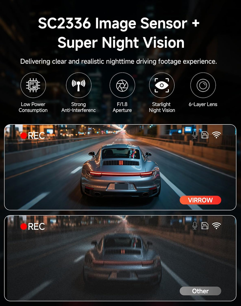 Dash Cam Front and Rear: 4K+2K Dash Camera for Cars - Dashcam Built-in WiFi APP Control 64GB Included 3.39" Touchscreen 24H Parking Monitor WDR Night Vision Loop Recording Collision Detection(X5)