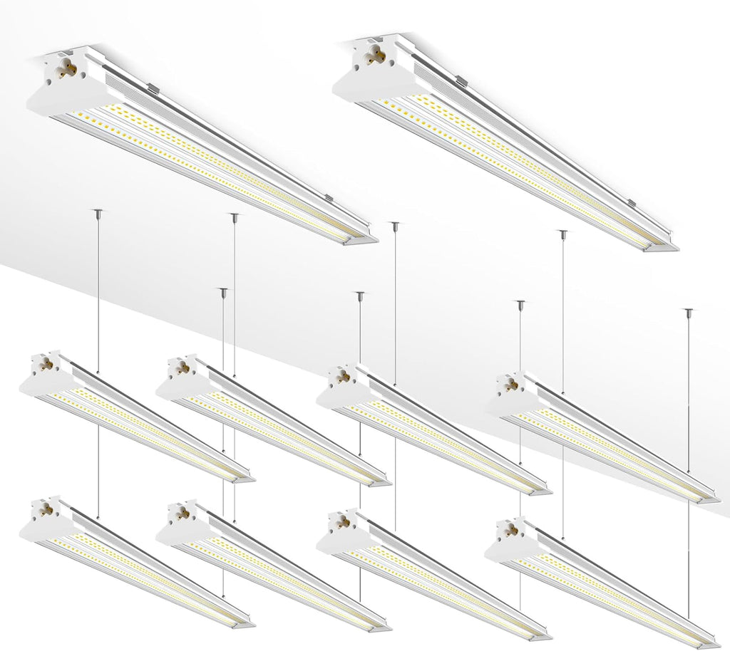 Super Bright New Upgrade Hanging | Surface Mount 8' 120w 5000k 20000lm 8ft Led Shop Light, Linkable Ceiling Lighting Garage Lights | Led Shop Lights 8ft for Garage Workshop Shop Warehouse