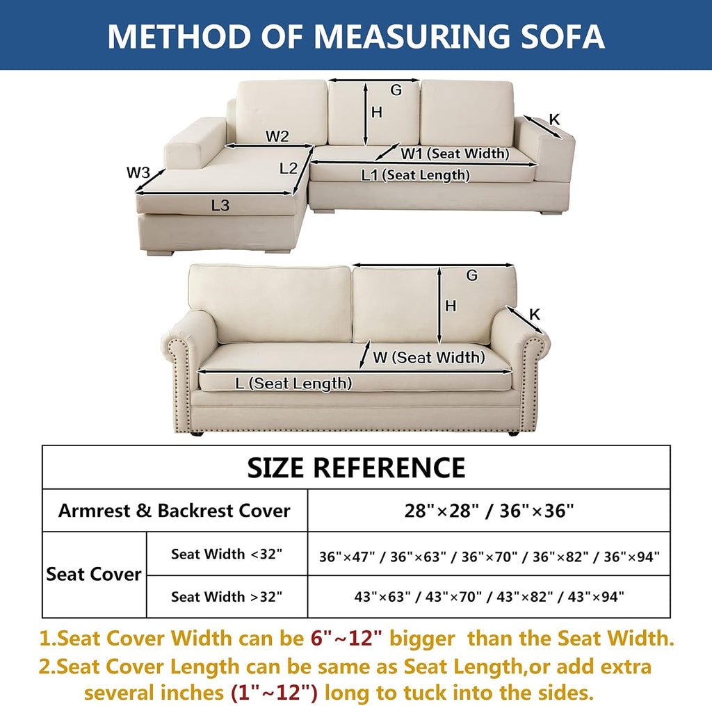 Eismodra Throw Pillows,Couch Cover,Sofa Cover,Sectional Couch Covers for 3 Cushion Couch,Sofa Slipcovers for Dogs Cats Pet Loveseat Recliner Leather L Shaped,Coffee 18 x 18 Inches (Only 1 Piece)