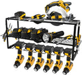 Wall Mount Power Tool Organizer, 3 Layer 7 Drill Hangers Storage Rack, Tool Organizers and Storage for Garage, Workshop, Pegboard, Shed - 26 inch
