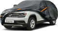 Kayme 7 Layer SUV Car Cover Custom Fit for Volkswagen VW Atlas (2017-2025) Waterproof All Weather for Automobiles, Outdoor Full Cover Sun Rain UV Protection.Black