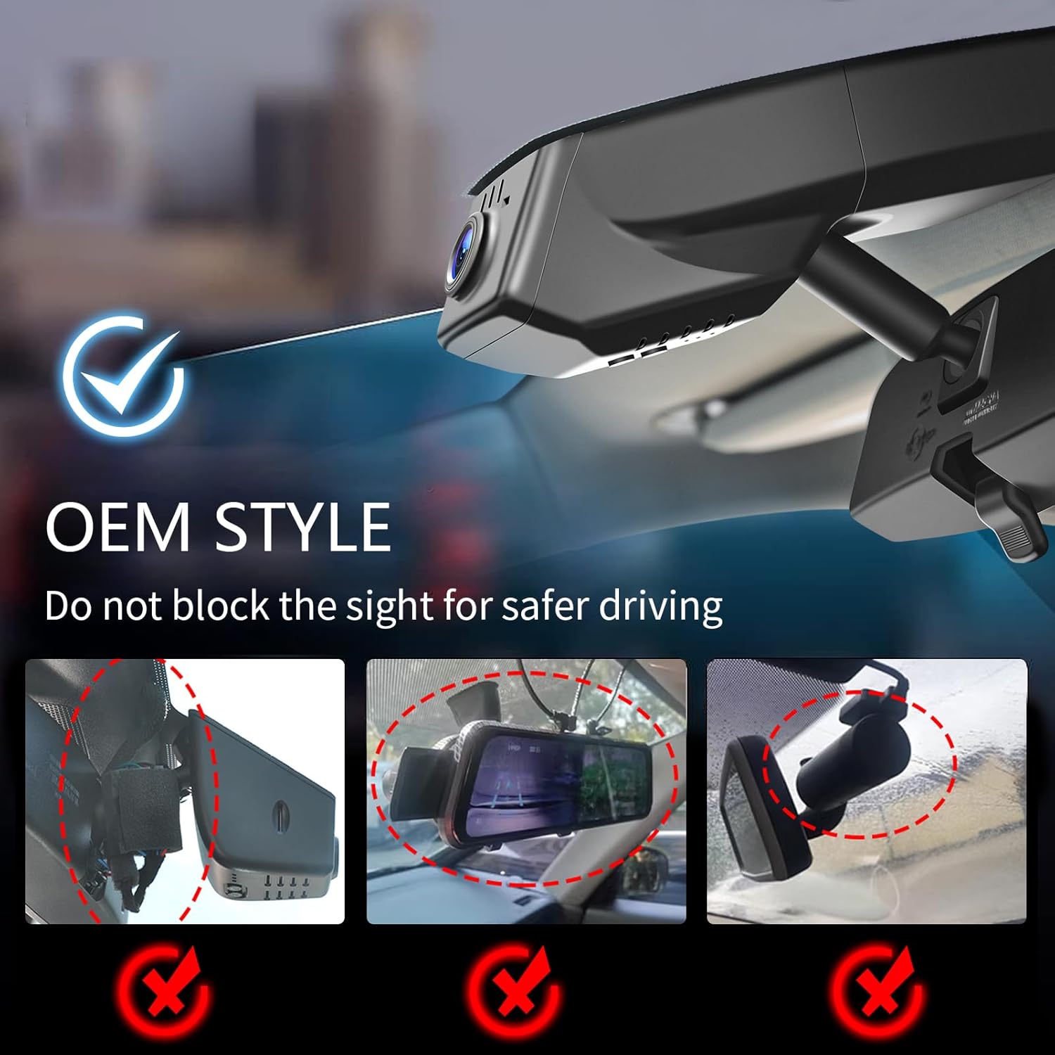 4K Dash Cam Custom fit for GMC Yukon, Yukon XL 2015 2016 2017 2018 2019 2020(Model C), Model C & Model D Have Same Models Years but Vehicle Sensor Cover are Different