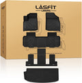 LASFIT Floor Mats & Cargo Liner for Chevrolet Chevy Traverse 2018-2023/Traverse Limited 2024 7 Seats (Fit 2nd Row Bucket Seats), All Weather TPE Automotive Custom Fit 3 Rows Car Floor Mats Full Set