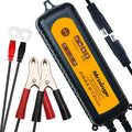 MBC055, 6V/12V 5.5A Smart Vehicle Battery Charger Maintainer for Cars Motorcycles RVs TVs Boat for Normal Lead Acid Gel AGM Sealed Wet or 12V-Lithium(LiFePO4) Batteries, with IP65 Waterproof