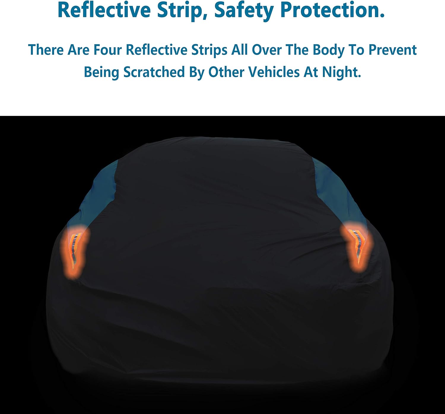 MORNYRAY Waterproof Car Cover All Weather Snowproof UV Protection Windproof Outdoor Full Coupe/Cabrio Car Cover, Universal Fit for Coupe/Cabrio (Fit Coupe/Cabrio Up to 166 inch, Blue)