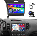 [2G+64G] Android 15 Car Stereo for Kia Cerato K3 Forte 2013-2018 with Wireless CarPlay Android Auto, 9 Inch HD Touch Screen with WiFi GPS Bluetooth FM/RDS Radio SWC USB Backup Camera MIC