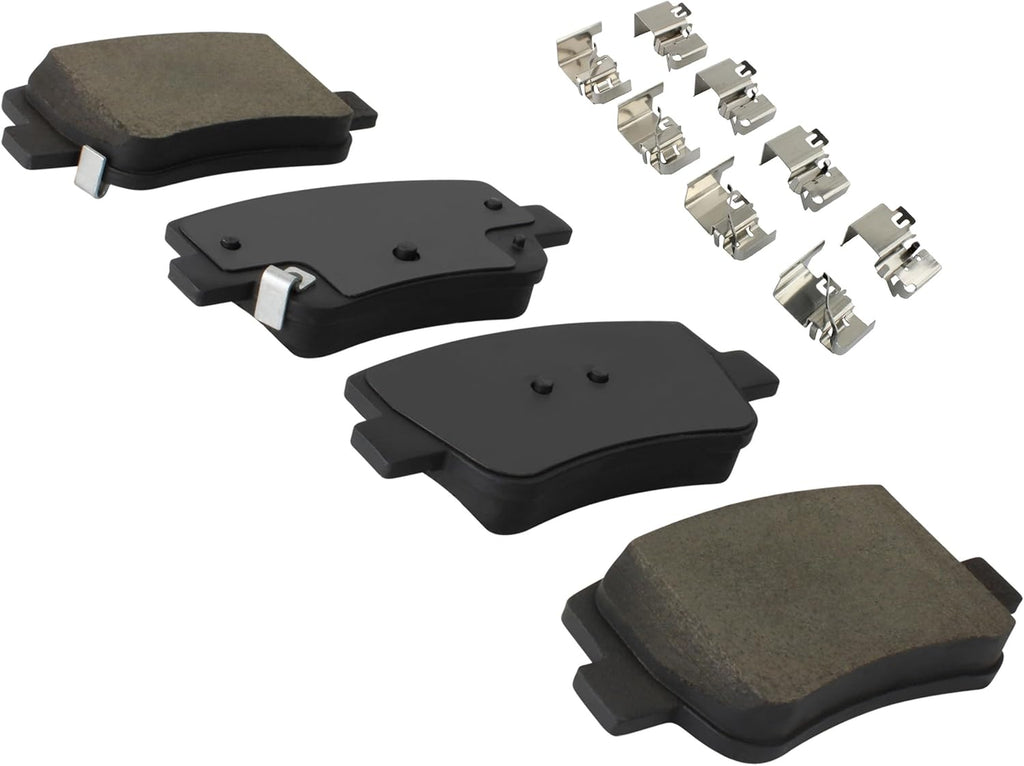 Premium Ceramic Rear Brake Pads (1001-2417C) Compatible with Hyundai Sonata 2021-2024, Kia K5 2021-2024