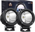 Nilight Motorcycle LED Pods 2 PCS 3 Inch Spot Round Offroad Fog Light 1065LM Built-in EMC Auxiliary Driving Lights for Motorbike SUV ATV Truck Boat Tractor Forklift