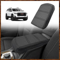 Muslogy for Acadia 2017-2023 Center Console Pad Armrest Cover Vegan Leather Cushion Pad Accessories Armrest Lid Protector Extra Soft Compatible with GMC Acadia 2023 2022-2017 (Black/Black Trim)