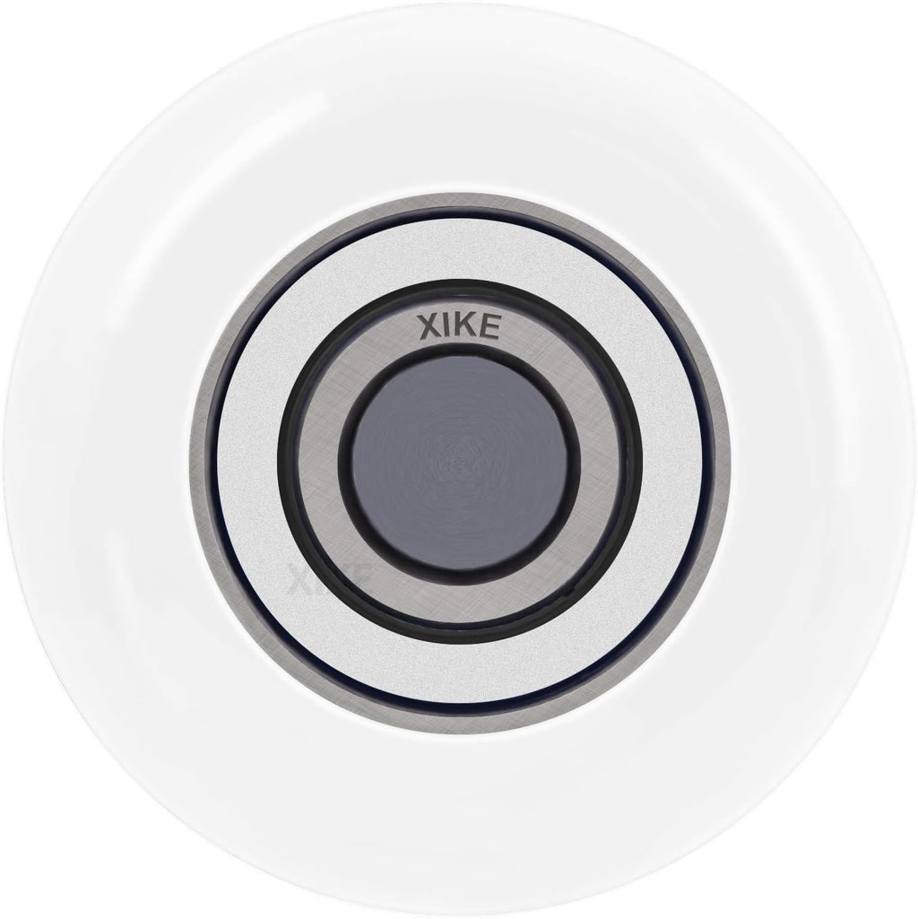 XiKe 10 Pack White 2" Nylon Garage Door Roller 4" Stem, Quiet/Durable and High Load, Use 6200-2RS Double Seals Precision Bearings.