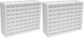 Akro-Mils 64-Drawer Plastic Drawer Storage Cabinet for Garage Organization, Bead Organizer, Building Bricks Storage, Teacher Toolbox, Makeup Organizer, 20-Inch W x 6-Inch D x 16-Inch H, 10164 White