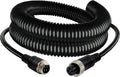 4 Pin Camera Cable with Corrugation Tube Cover, Car 4Pin Aviation Video Extension CableCCTV Rearview Camera Truck Trailer Camper Bus Motorhome Vehicle Backup Monitor System 16.5Ft/5M