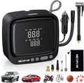 Tire Inflator Portable Air Compressor, NEXPOW 150PSI 12V DC Air Pump with Dual Digital Pressure Gauge & Auto Shut-Off, Air Compressor Portable with LED Light for Car, Motorcycle, Bicycle, Ball, Gray