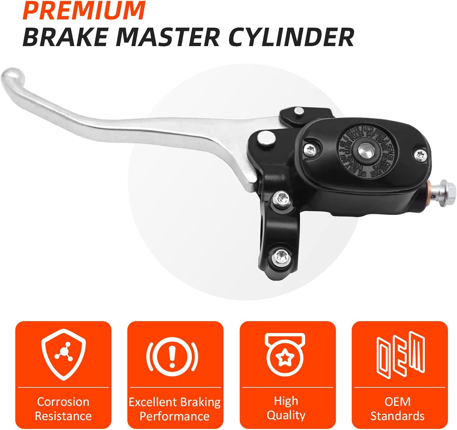 JAVIK Front Brake Master Cylinder for Polaris Sportsman 300 400 450 500 550 570 700 800 850 1000 Scrambler 850 1000 Hawkeye ETX,OEM# 2203051 2010276 2010440 2010442 2203060