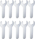 HARFINGTON 10pcs Small Wrench Open End Wrench 18x92x2mm Metric U-Shaped Single Open Ended Spanner Super Thin Small Flat Head Galvanizing Wrench for Automotive Repair Furniture Assembly