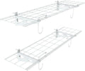 WALMANN 2-Pack Garage Wall Shelves, 1 x 4 ft/12 * 48 inch Wall Mounted Storage Shelves for Garage Heavy Duty Floating Shelving, Holds Up to 220 Lbs(White)