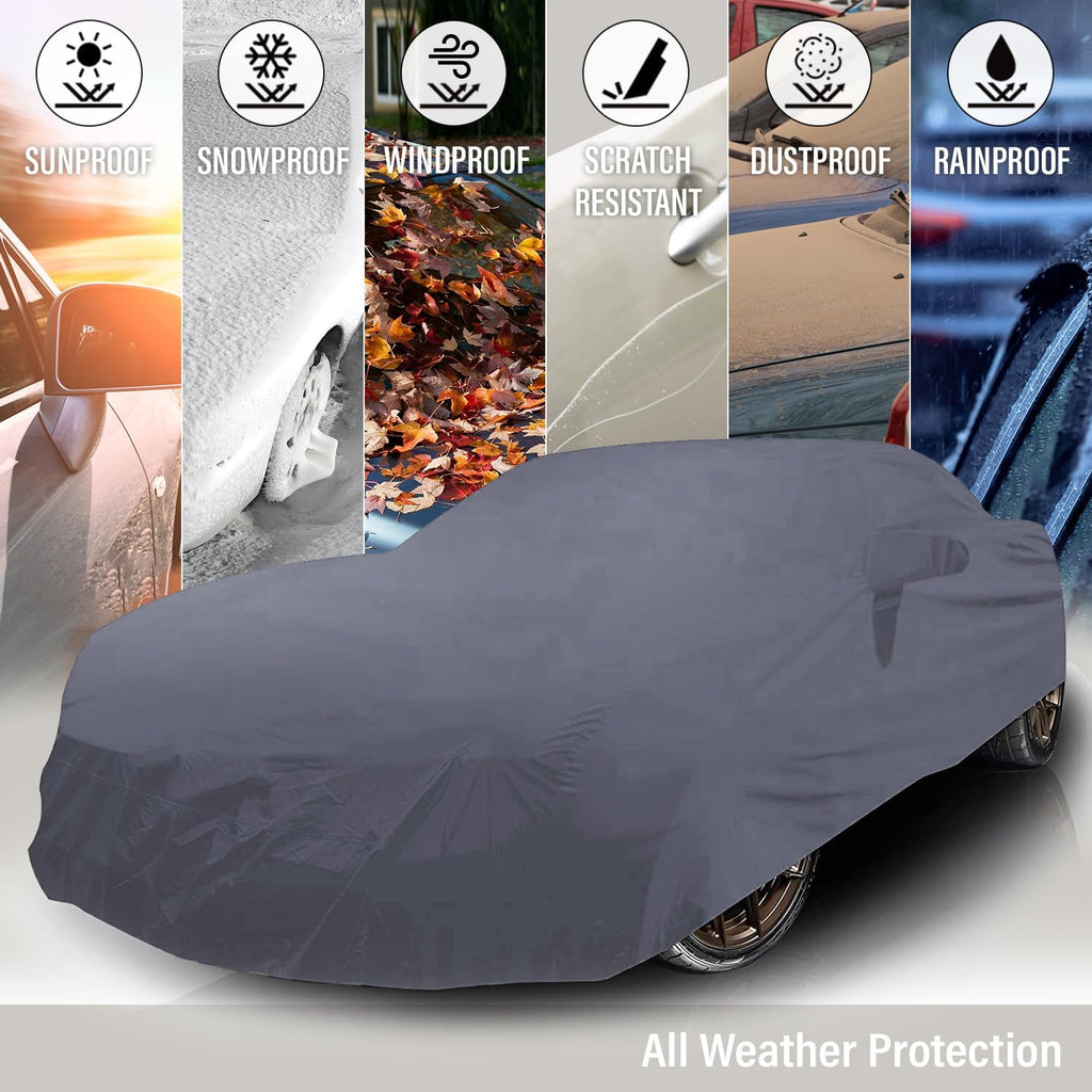 Supreme Full Car Cover – for Pontiac Aztek 2001-2005 SUV 4-Door Semi Custom Fit Waterproof Full Coverage All Weather Windproof Dust Proof Indoor Outdoor Automobile