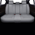 LINGVIDO Car Seat Covers, Breathable and Waterproof Faux Leather Automotive Seat Covers for Cars SUV Pick-up Truck Sedan,Universal Anti-Slip Driver Seat Cover with Backrest (Rear Seat, Gray)