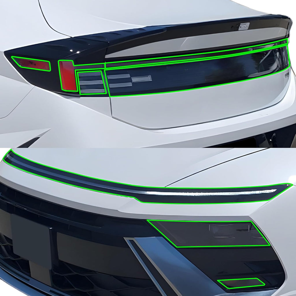 BOGAR TECH DESIGNS Precut for Hyundai Sonata 2024-2025 Full Headlight Taillight PPF Kit, Clear Bra