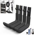 4 Pack Garage Storage Hooks, Ladder Hangers, Steel Wall Mount Hooks, Utility Hooks for Hanging Heavy Duty Shed Tools, Ropes, Garden Hoses, Shovel, Bulk Items, etc.（88lbs, 4Inch）