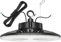 480V LED High Bay Light UL DLC Listed 150W 100W 80W Adjustable 5000K UFO Light 0-10V Dimmable IP65 Waterproof High Bay LED Shop Lights for Factory Warehouse (AC 277-480V)