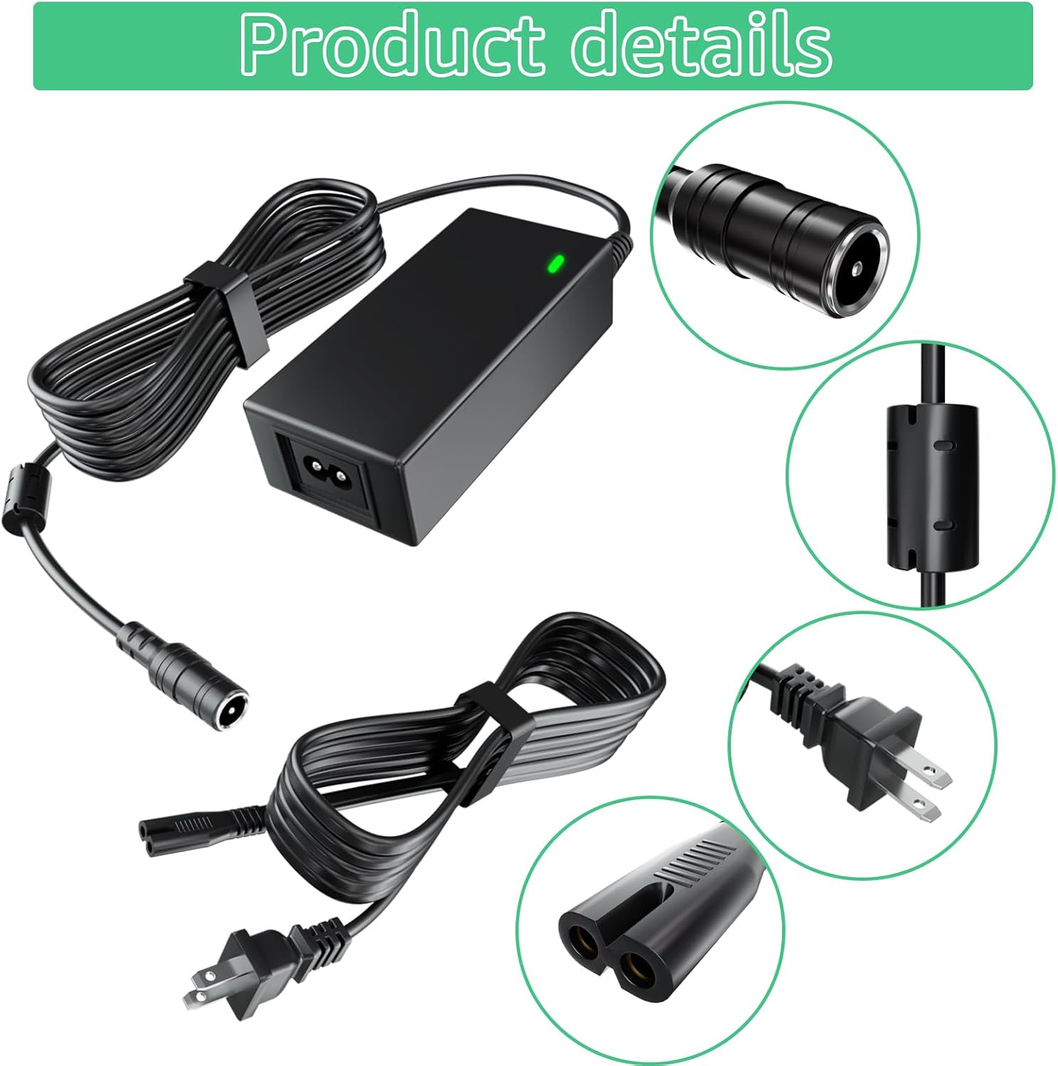 14V4A 56W Power Adapter Compatible with NOCO GB70 GB150 GB250+ GB251+ GB500 GB500+ Genius Boost Ultra Safe Lithium Jump Starter Battery XGC4 XGC Output Power Supply 56-Watt NOCO Boost Charger