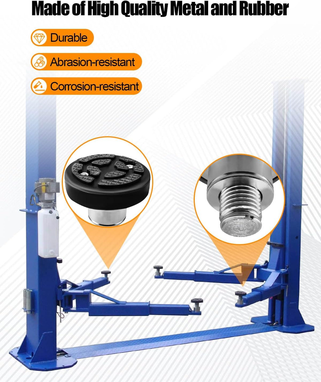 60mm Car Lift Feet Pads Plus-High Heightening Rubber Feet Tray Fit for 60mm Diameter Shaft