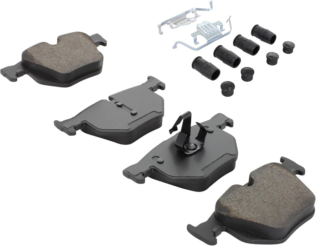 Premium Semi-Metallic Rear Brake Pads (1001-1042M) Replacement for BMW 525i 2010-2008, 530i 2008, X5 2018-2007, X6 2019-2008