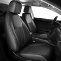 Seat Covers for Honda Civic Sedan 4DR Sedan EX 2022 2023 2024 2025.Faux Leather Car Seats Cover Full Set (Rear Row 40/60 Split & Folding Backrest)-Black