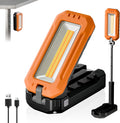 M KARMATER Rechargeable Work Light with Magnetic Base, 1200 Lumens LED Work Light, Portable Magnetic Work Lights with Hook Mechanic Light for Job Site, Workshop, Emergency and Camping