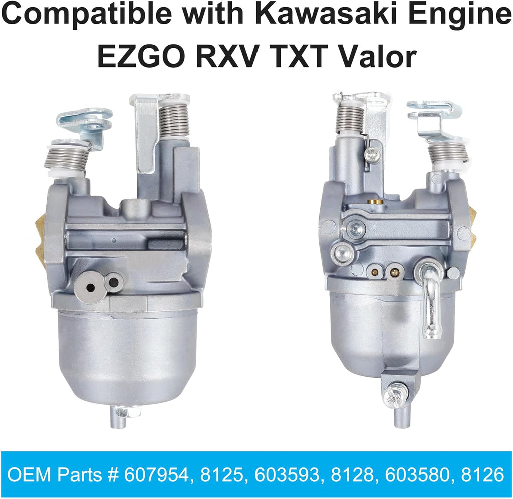 Carburetor Compatible with Engine E-Z-GO RXV, 2010-2014 Valor ST 400 MPT 800 Refresher 1200 Cushman 280 Commander 2200 Bellhop, 2010-2015 TXT, Carburetor for 13HP FJ400D Engine Motor Golf Cart