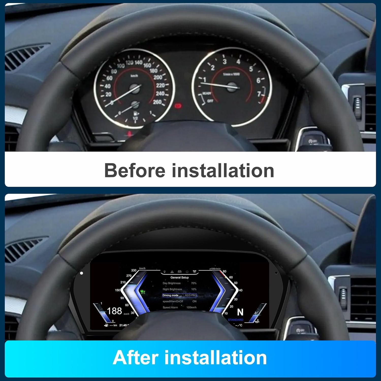 Speedometer Instrument for BMW BMW F20 F52 2013-2024, Linux System Original Car Information Display Digital Cluster Dashboard Screen