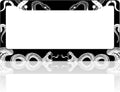 Black and White Snake Crawling License Plate Frame Gothic License Plate Holder for Front or Rear Car Tags Stainless Steel Funny Car Decoration with Screws 6.3 X 12.2 in