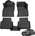 ANBINGO® Floor Mats Custom for Jetta 2019-2025 Waterproof Car Mats All Weather Guard Mats Heavy Duty TPE Automotive Floor Liners Accessories Front& Rear Row Full Set - Black