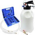 JoyFans 10L Pneumatic Transmission Fluid Pump Extractor and Dispenser, Gearbox Oil Transfer System Refill Fill Evacuator Tool Kit with 15PCS ATF Adapters for Most Garage Shop Vehicles