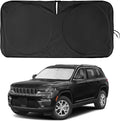Windshield Sun Shade for Jeep Grand Cherokee SUV 2011-2026 Front Sunshade Car Sun Visor Cover Protector 210T Fold Shade Blocks UV Rays Car Accessories MP Keep Your Cars Interior Cool