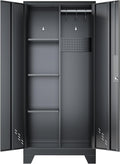 Metal Garage Storage Cabinet for Home,Storage with Doors and Shelves,61" Locking Tool for Office,Garage,Gym,School(61" Home Office Cabinet)