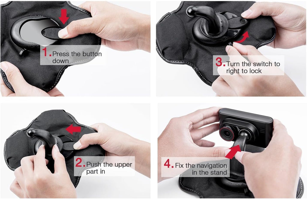 ChargerCity Nonslip Beanbag Dashboard Friction Mount for Garmin Nuvi 2557 2558 2559 2589 2597 2598 2599 2689 2699 52 54 55 56 57 58 65 66 67 68 DriveSmart Drive 50 51 60 61 LM LMT LMTHD GPS