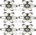 6 Pack 220W Garage Light Ceiling Led Deformable LED Shop Lights for Workshop E26 E27 Screw in Garage