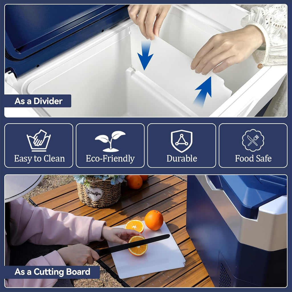 Car Fridge Portable 12V Refrigerator 32 Quart 12 Volt Freezer Compressor Cooler 12V/24V DC 110～240 V AC for Truck Van RV Camper SUV and Home Use